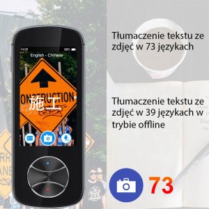 WIELOFUNKCYJNY ELEKTRONICZNY TŁUMACZ MOWY TRANSLATOR 137 JĘZYKÓW, PODRĘCZNY 8