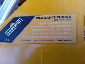 Piła łańcuchowa Handy HARD Piła Spalinowa 4,5KM Pilarka Łańcuchowa 52cm3 6