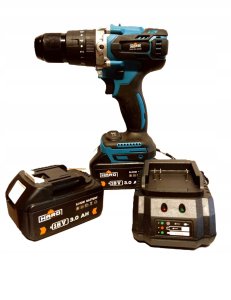 HARD Bezszczotkowa Wkrętarka Udarowa 18V 80Nm Akumulatorowa 3Ah Ładowarka 3