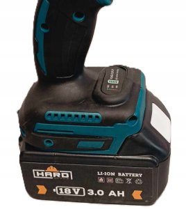 HARD Bezszczotkowa Wkrętarka Udarowa 18V 80Nm Akumulatorowa 3Ah Ładowarka 7