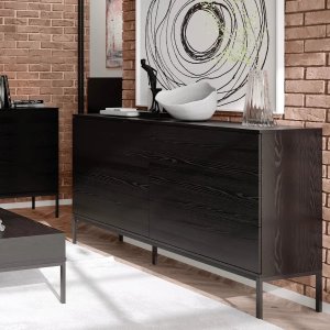 Komoda KRON 6S 150cm czarny dąb MELIMEBLE 7