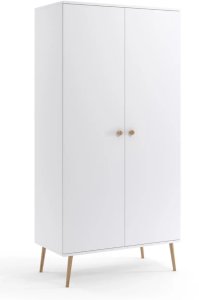 Costway Szafa LEBEL z półkami 87cm biała mat MELIMEBLE (SZAFA-BOHO-87-BIALA) 3
