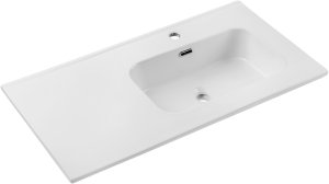 Umywalka meblowa jednokomorowa 90cm z blatem ceramicznym 4