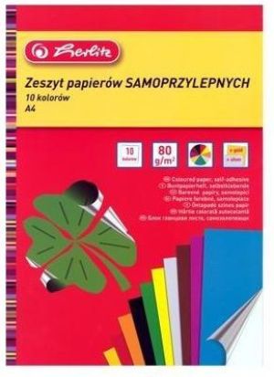 Herlitz Zeszyt papierów samoprzyl. kolor A4/10K (10szt) (200293) 1