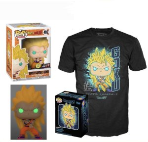 Funko Pop! Dragon Ball Z Goku 492 Glow T-Shirt L 1