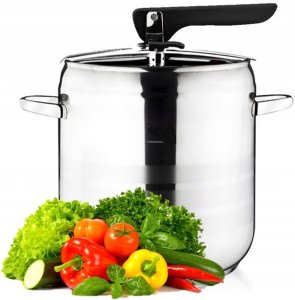 SZYBKOWAR GARNEK CIŚNIENIOWY TURECKI STAL GAZ INDUKCJA 14LT 2