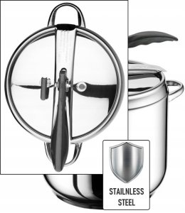 SZYBKOWAR GARNEK CIŚNIENIOWY TURECKI STAL GAZ INDUKCJA 14LT 6