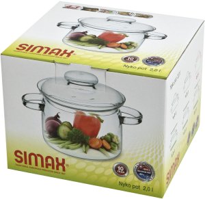 Garnek szklany żaroodporny 2 L Nyko Simax 8