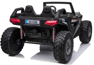 Super-Toys MEGA BUGGY CLASH DLA 2 DZIECI, 4 SILNIKI, 24V-800W, MIĘKKIE PRZESUWANE SIEDZENIE, WALIZKA NA AKUMULATOR/SX-1928 EDUKAMP 5