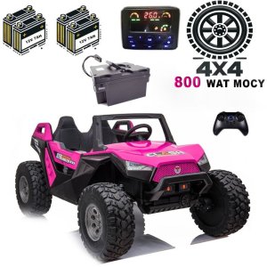 MEGA BUGGY CLASH DLA 2 DZIECI, 4 SILNIK - 800W, 24, MIĘKKIE PRZESUWANE SIEDZENIE, WALIZKA NA AKUMULATOR,/SX-1928 EDUKAMP 1