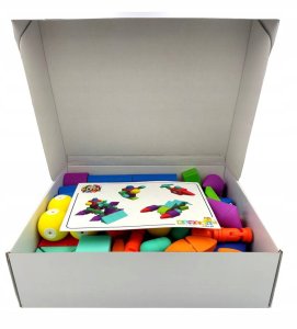 AIG Magnetyczne piankowe klocki - MagFlexi - 75 el. 13