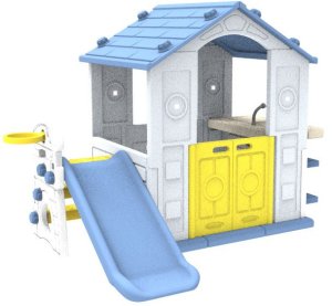 Ramiz Dom Z Zjeżdżalnią i Zlewem Niebieski Dach 2