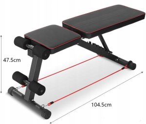 ławka do ćwiczeń skośna z ekspanderem X-sport 4