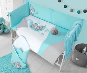 Rożek bawełniany Teddy Bear turkus Belisima Baby 2