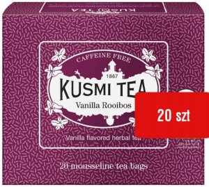 Kusmi Tea - Rooibos z Vanilią Bio -  Herbata 20 saszetek 1
