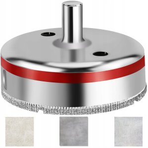 OTWORNICA DIAMENTOWA  160mm KORONKA GALWANICZNA DO GRESU PŁYTEK GLAZURY 2
