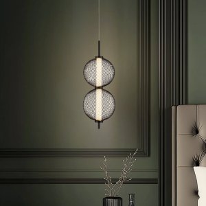 PUMA lampa wisząca 14cm czarny 10W LED 3000K klosz biały 1