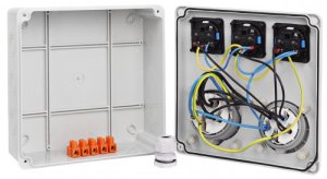 Rozdzielnica budowlana 32/5 16/5 3x230V IP44 IK10 6