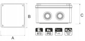 Rozdzielnica budowlana 32/5 16/5 3x230V IP44 IK10 7