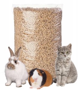 EcoPellet Ekologiczny żwirek drewniany pellet dla kota, świnki, królika 15kg 1