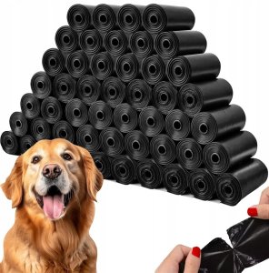 NUXIE Woreczki na psie odchody czarne 10x15szt 1