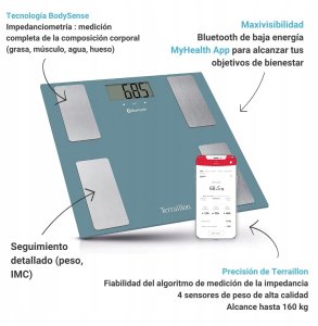 TERRAILLON 14874 Smart Connect  Blue personal scales and bod 8