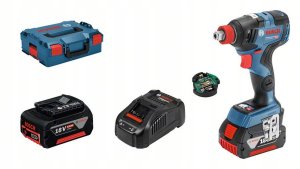 Cordless impact wrench BOSCH GDX 18V-200 C, 18 V, 2 x 5.0 Ah, 200 Nm, 1/4-1/2", L-Boxx 1