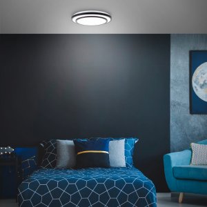 Ceiling LED lamp BRILLIANT LUCIANO, 36W, CCT3000-6500K, 3800lm, DIM, O49.5x7cm, with remote control 2