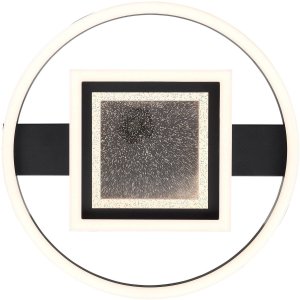 LED ceiling light BRILLIANT QUEENS, 30 W, 3000 K, 3500 lm, black, O 37 x 6 cm 1