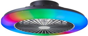 LED fan lamp BRILLIANT SALERNO, 40W, 3000-6500K, 4700lm, RGB, O49cm, with remote control 1