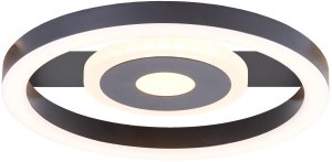 LED ceiling light BRILLIANT MAUREEN, 12 W, 3000 K, 1100 lm, black, O 20 x 5 cm 1