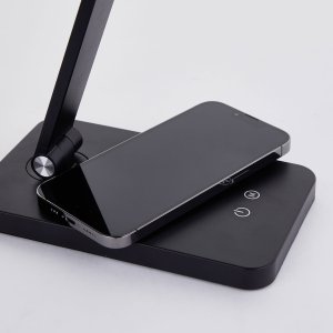 LED table lamp BRILLIANT FLORENCE TL, 6W, 3000K, CCT, 600lm, DIM, USB, Qi, black 2