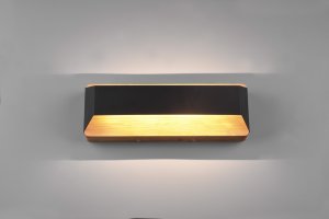 Kinkiet Amazon LED wall light TRIO ARINO, 3000 K, 1 x 13.5 W, 1500 lm, dimmable, black, 35 cm 3