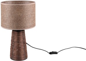 Table lamp REALITY Straw, 2 x E27, max 10W, 40W, brown, o24 x 40 cm 2