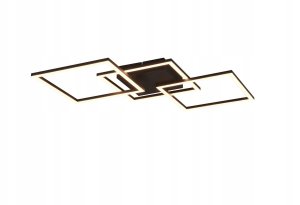 Ceiling LED lamp REALITY Trail, 31W, 3000 K, 3550 lm, black, 52 x 52 x 7 cm 1