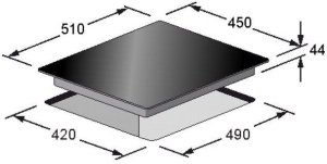 Built-in hob Kaiser KCT 4745 F, 45 cm wide 2
