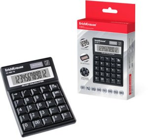 Calculator ERICHKRAUSE DC-412, 12-digit display, 14.8 x 15.6 cm 1