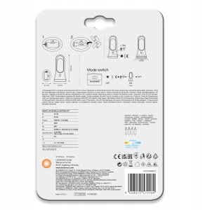 LED camping lamp LEDVANCE NIGHTLUX MOBILE LANTERN 0.7W 30lm 4000K 4xAAA, sensor 3