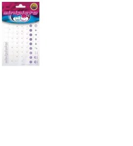 Minipicto keyboard sticker RUS KB-UNICLR-RU-VLT, transparent/violet 1