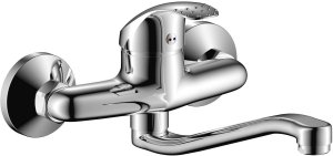 Sink faucet AQUALINE SHARK 14, wall-mounted 1