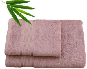 Bath towel TERRY BRADLEY, pink, 70x140cm, 70% bamboo, 30% cotton, 450 g/m2 1