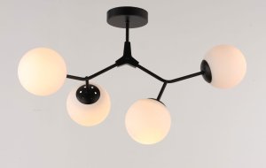 Hanging lamp BALTIK GAISMA, 4 x E27, max 60W, black, 60 x 28 cm 1