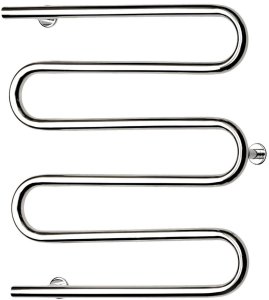 Towel dryer WELLMER, 830 x 550 mm, stainless steel, DN32, 5b, 1/2", internal thread 1