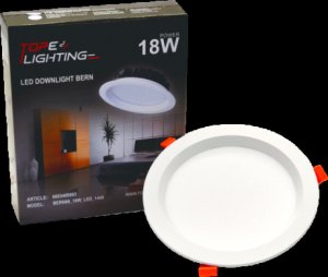 Recessed LED panel TOPE BERN, 18 W, 1496 lm, adjustable luminous flux, 3000 - 6500 K, o19 cm 1