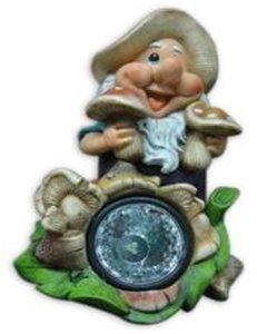 STATUE DWARF WITH MUSHROOMS 1