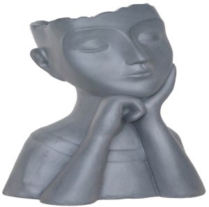FIBRE CLAY POT FACE LT34797-PC 25X20X37 1