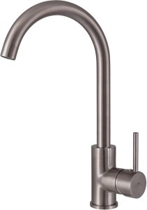 Sink faucet RUBINETA AX-33, stainless steel color. 1