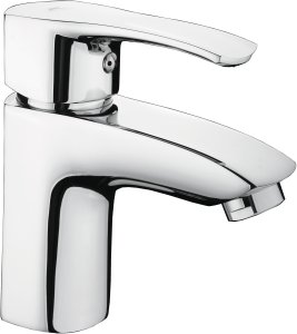 Washbasin faucet RUBINETA TRENTO-18, chrome color. 1