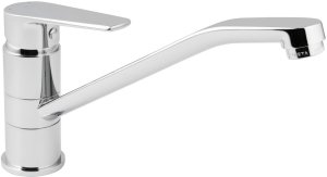 Sink mixer RUBINETA Vito-20, with long swivel spout, chrome color. 1