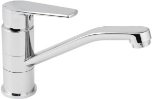 Washbasin faucet RUBINETA Vito-19 with swivel long spout, chrome color. 1